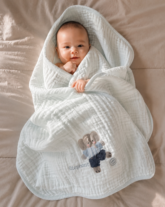Mr. Elephant Bath & Cuddle Wrap