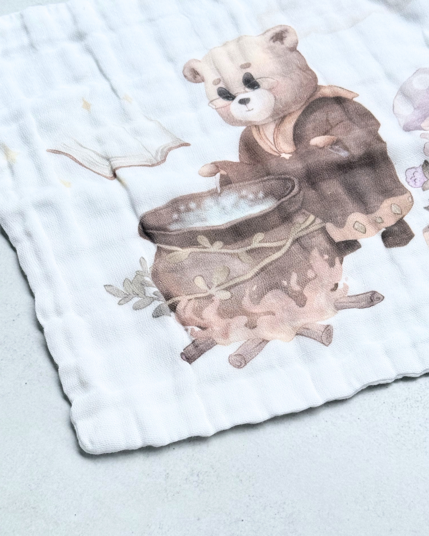 Bear Couldron Washcloth