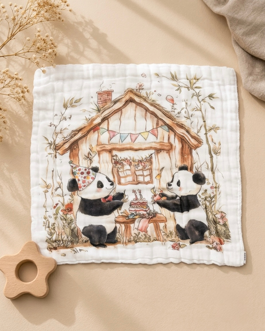 Panda Day Washcloth