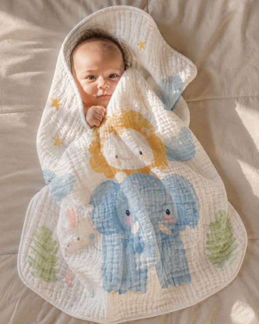 Leo Lion Bath & Cuddle Wrap