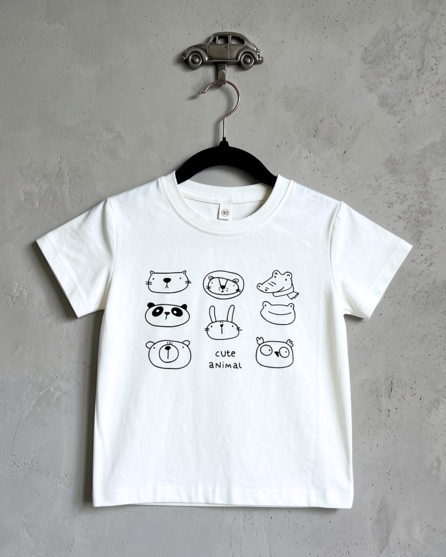 Animal Sketch White T-Shirt
