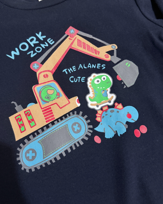 Dino Builders Blue T-Shirt