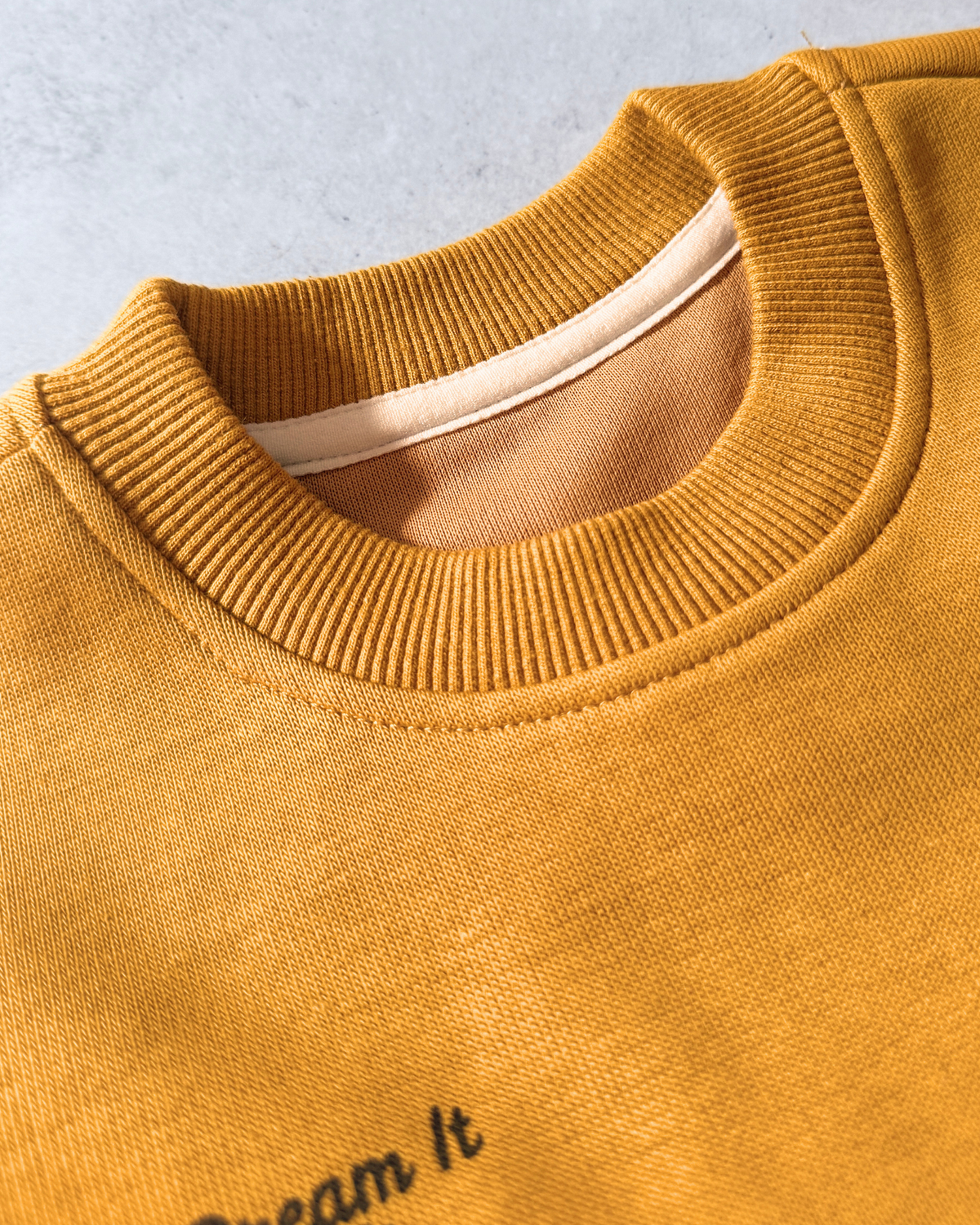 Graphic Orange Oversized Sweatshirt
