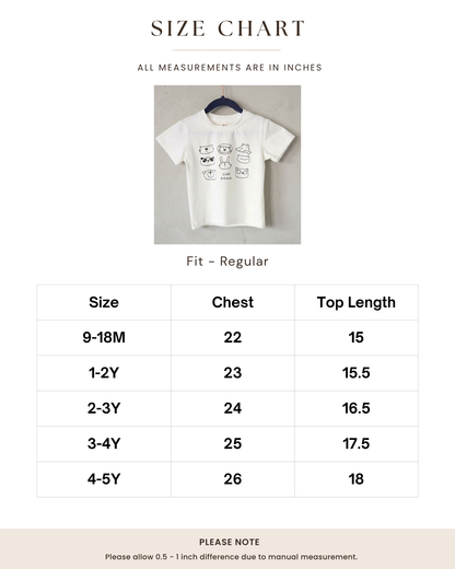 Animal Sketch White T-Shirt