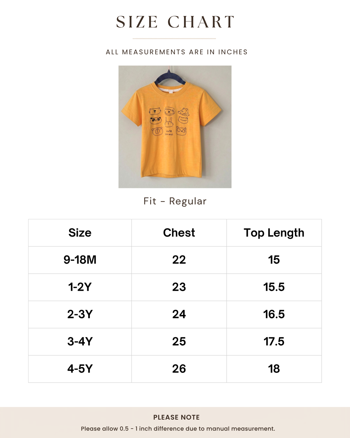 Animal Sketch Yellow T-Shirt