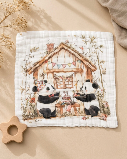 Panda Day Washcloth