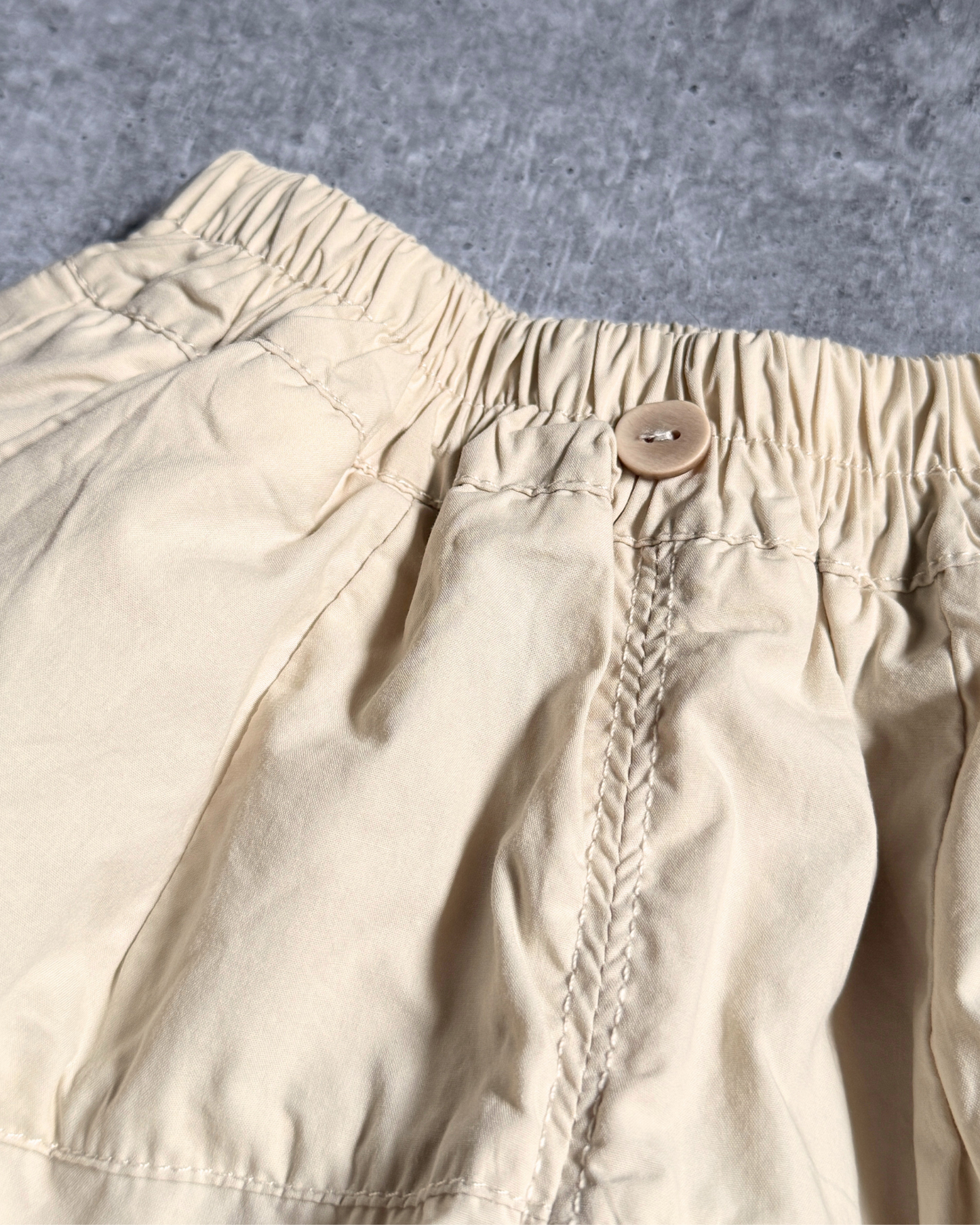 Dallas Beige Balloon Short Pants