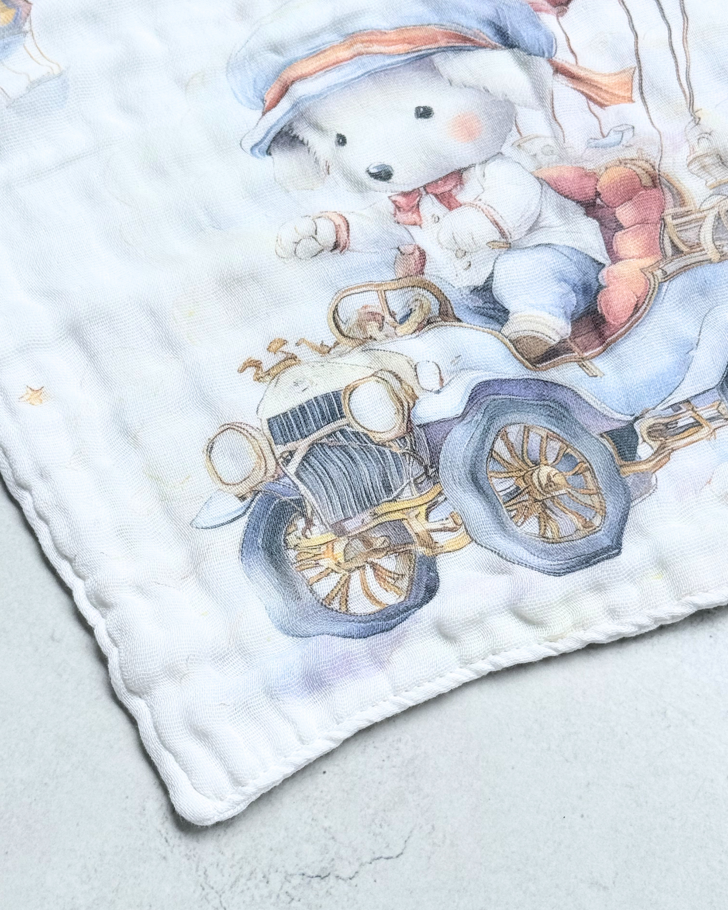 Balloon & Bear Washcloth
