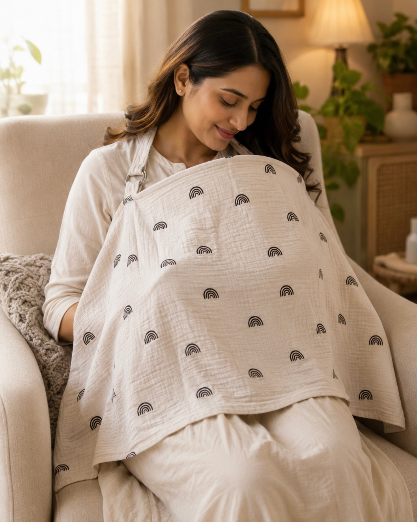 Rainbow Baby Feeding Cover