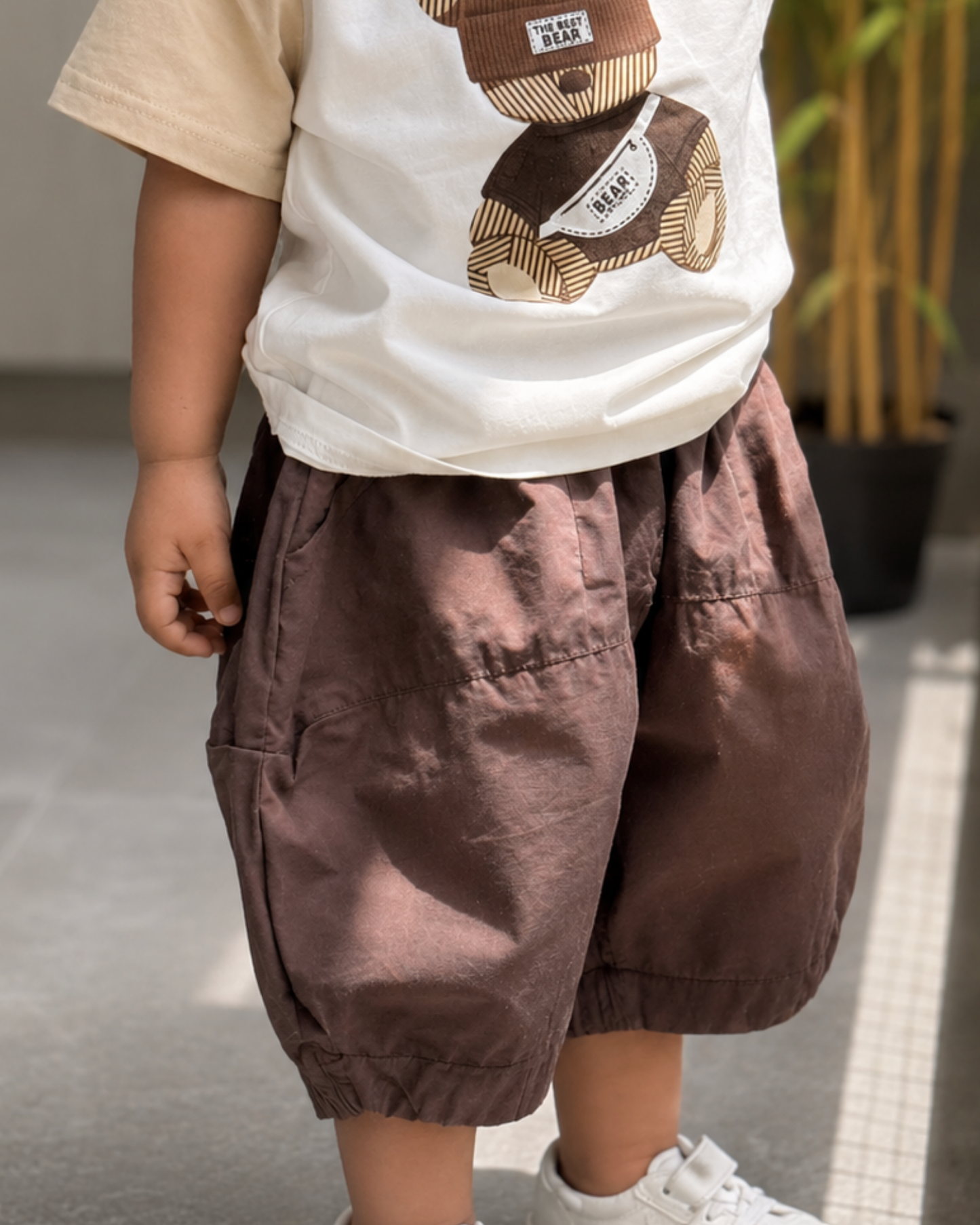 Dallas Brown Balloon Short Pants