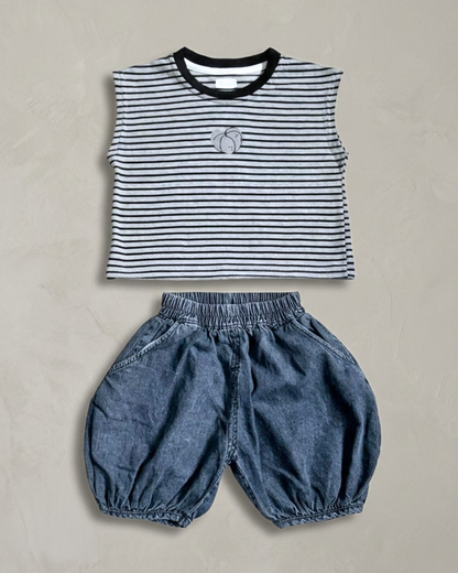 Pumpkin Shorts Set