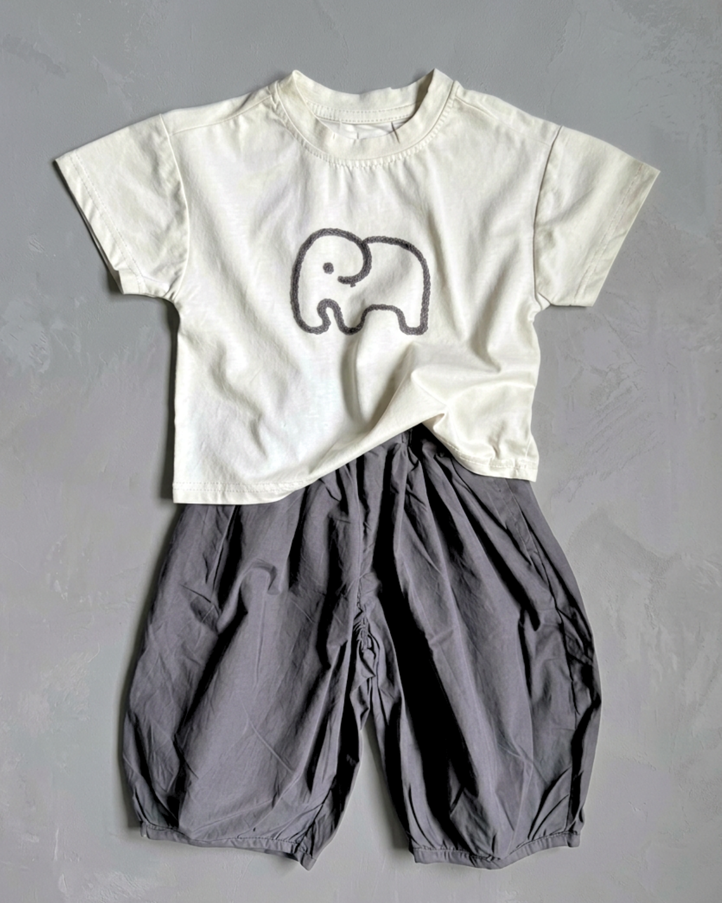 Grey Elephant Pants Set