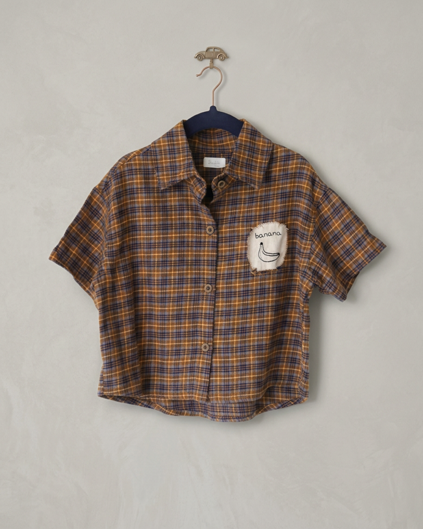 Banana Plaids Brown Shirt