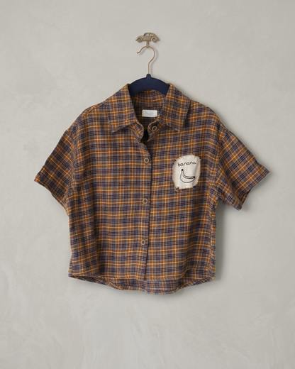 Banana Plaids Brown Shirt