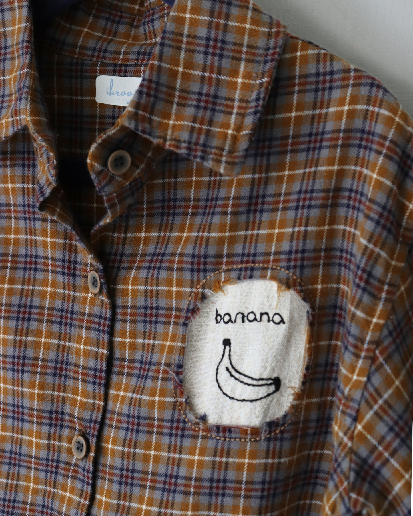 Banana Plaids Brown Shirt