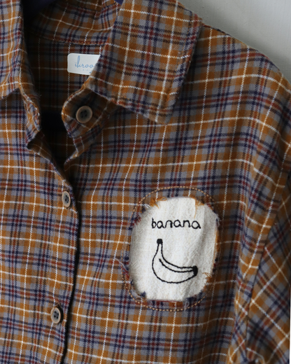 Banana Plaids Brown Shirt