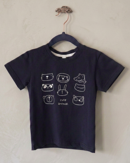 Animal Sketch Blue T-Shirt