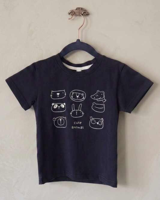 Animal Sketch Blue T-Shirt