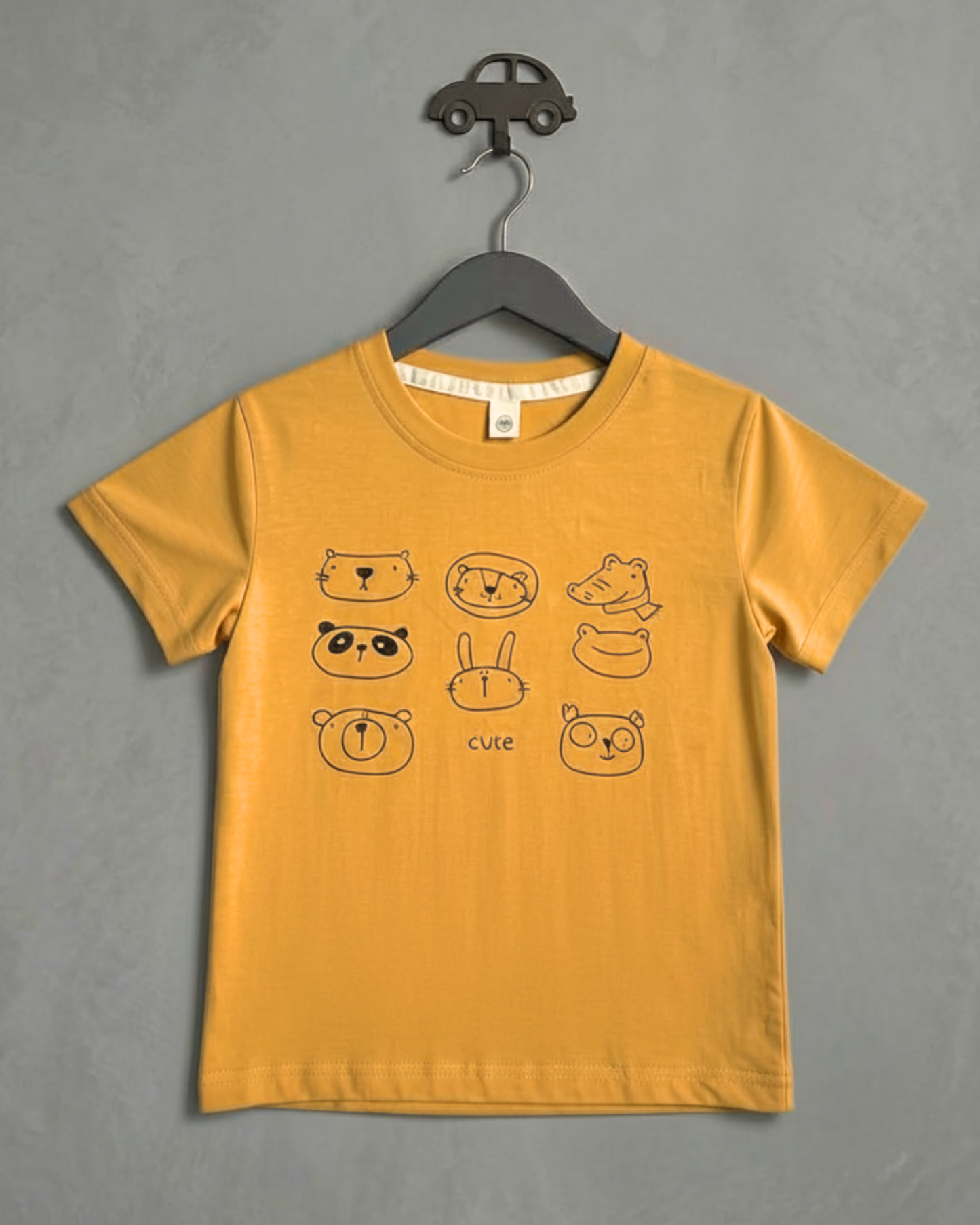 Animal Sketch Yellow T-Shirt