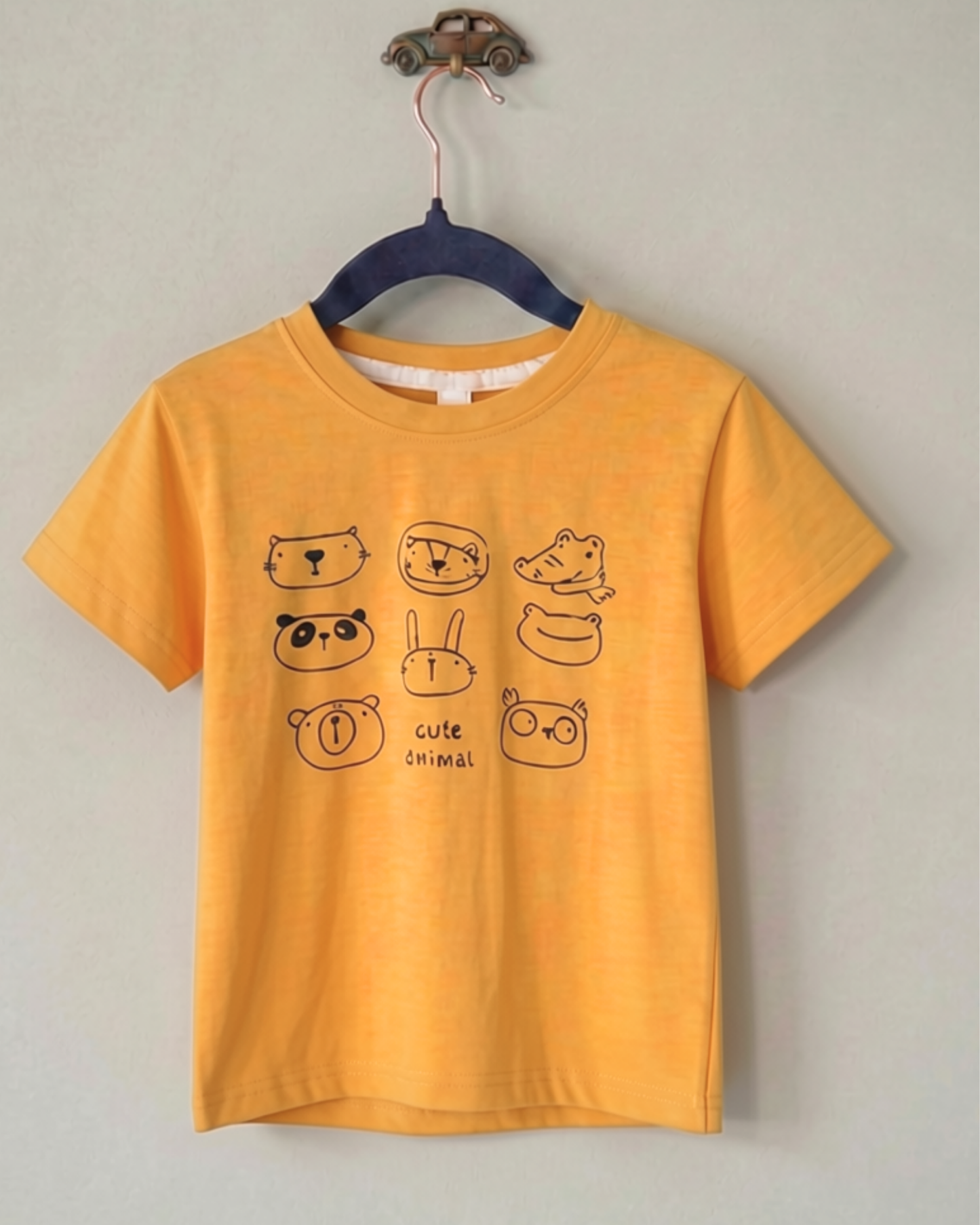 Animal Sketch Yellow T-Shirt