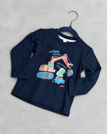 Dino Builders Blue T-Shirt