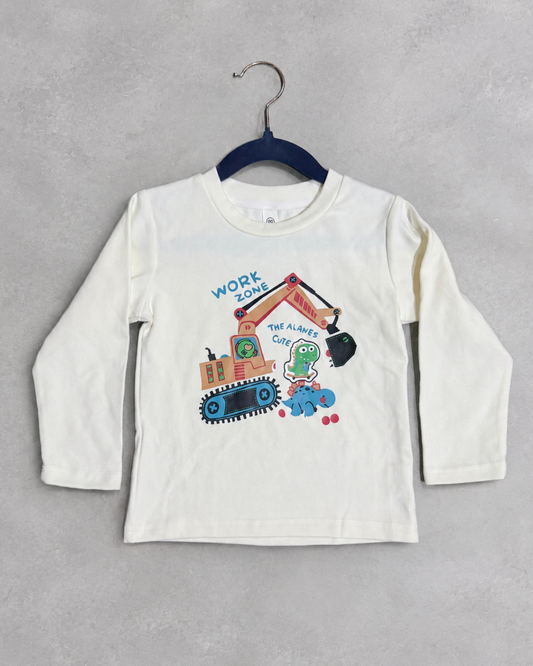 Dino Builders White T-Shirt