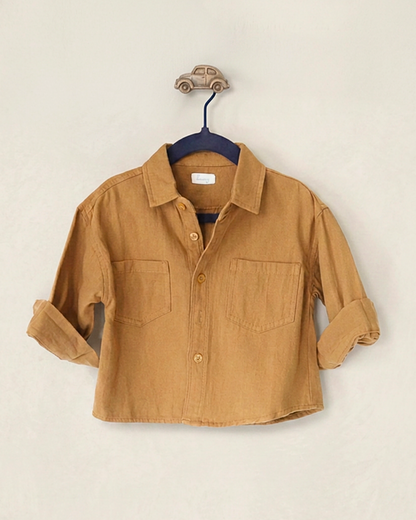 Duo Pocket Brown Shirt