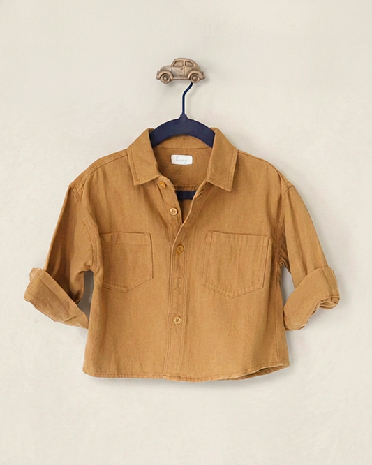 Duo Pocket Brown Shirt