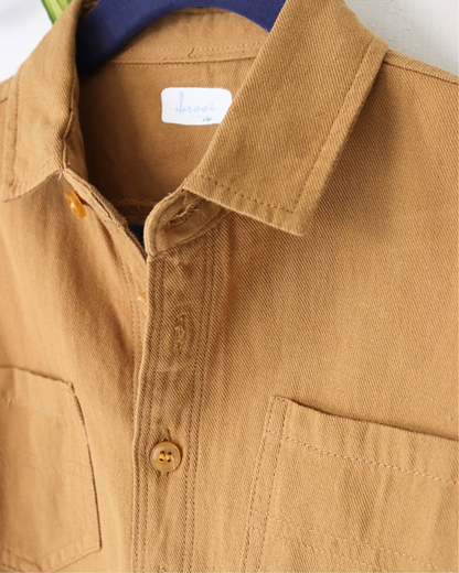 Duo Pocket Brown Shirt