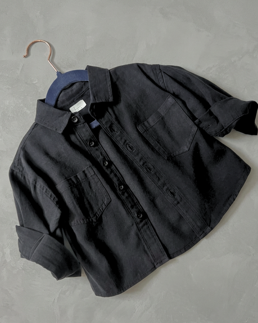 Duo Pocket Black Shirt
