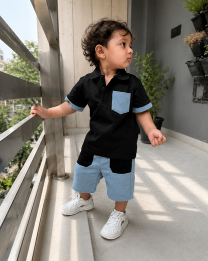 Classic Black Polo Coords