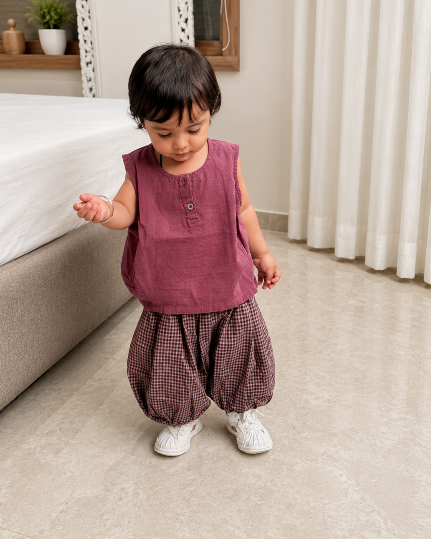 Plaids Balloon Pants