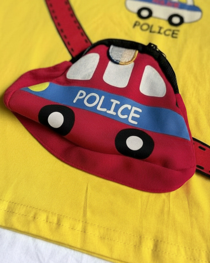 Police Car 3D T-Shirt