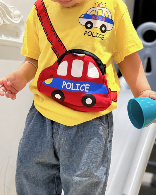 Police Car 3D T-Shirt