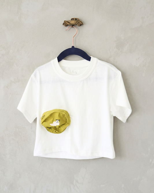Lil Pocket White T-Shirt