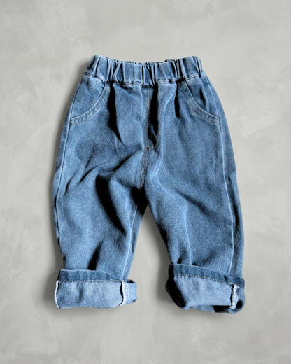Dallas Pull Up Blue Denims