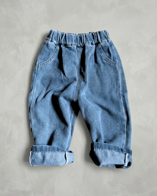 Dallas Pull Up Blue Denims