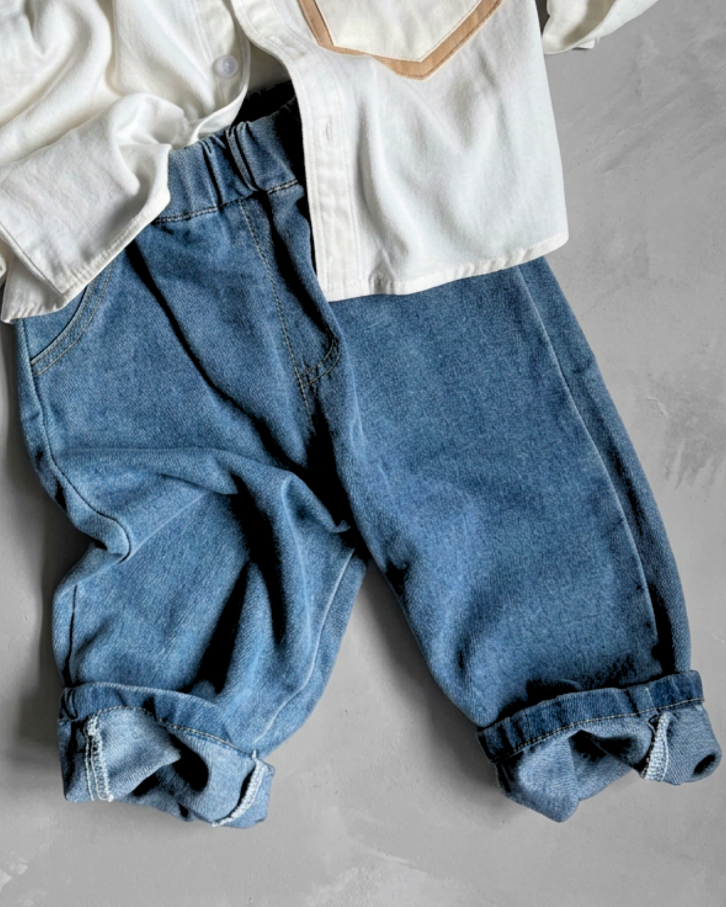 Dallas Pull Up Blue Denims