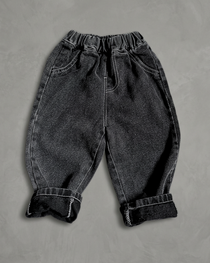 Dallas Pull Up Black Denims