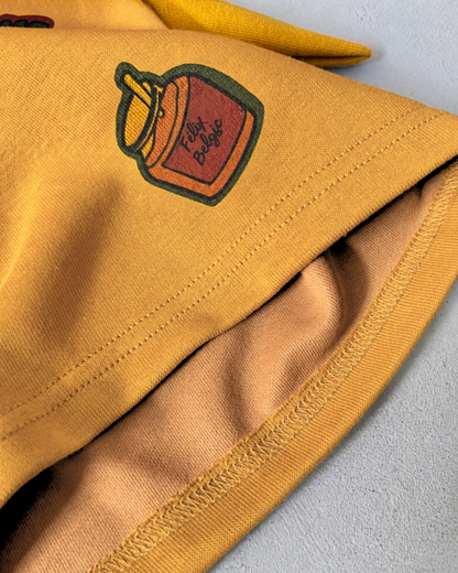 Graphic Orange Oversized Sweatshirt