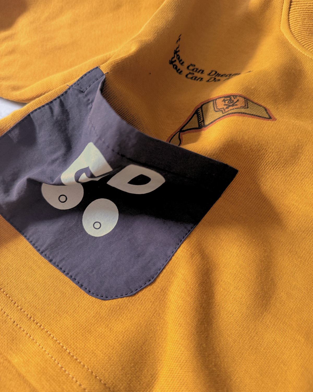 Graphic Orange Oversized Sweatshirt